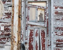 worn door